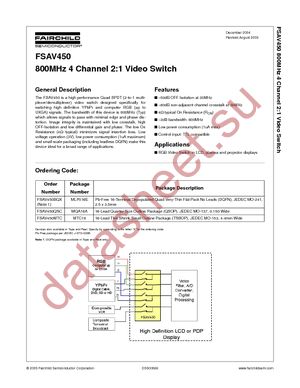 FSAV450BQX datasheet  